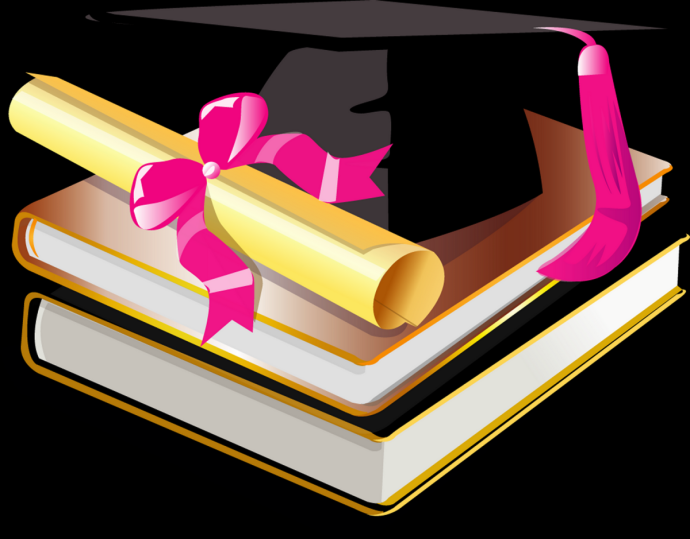 Выпускник школы на прозрачном фоне