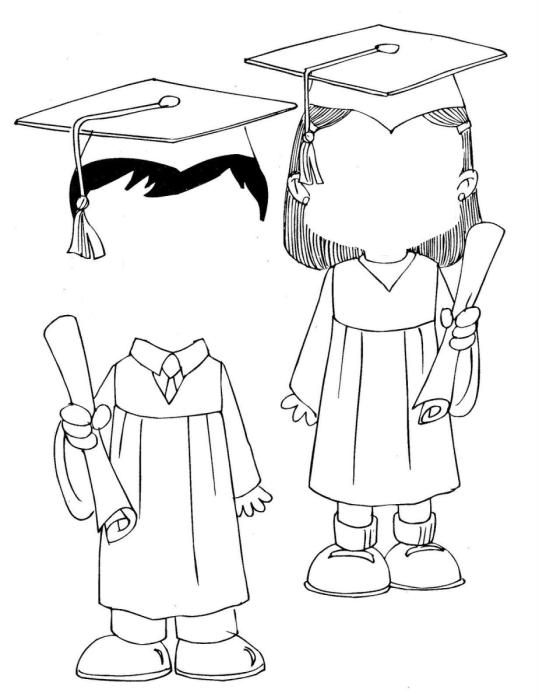 Шапочка выпускника раскраска