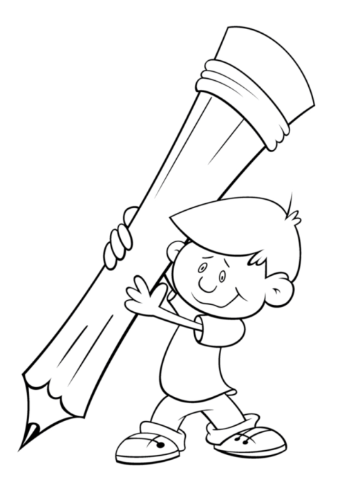 Раскраска школа