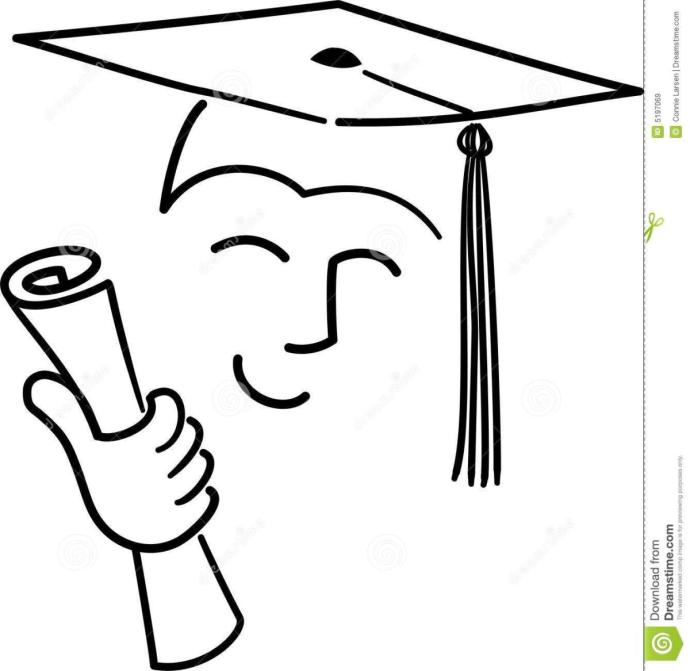 Студент выпускник вектор