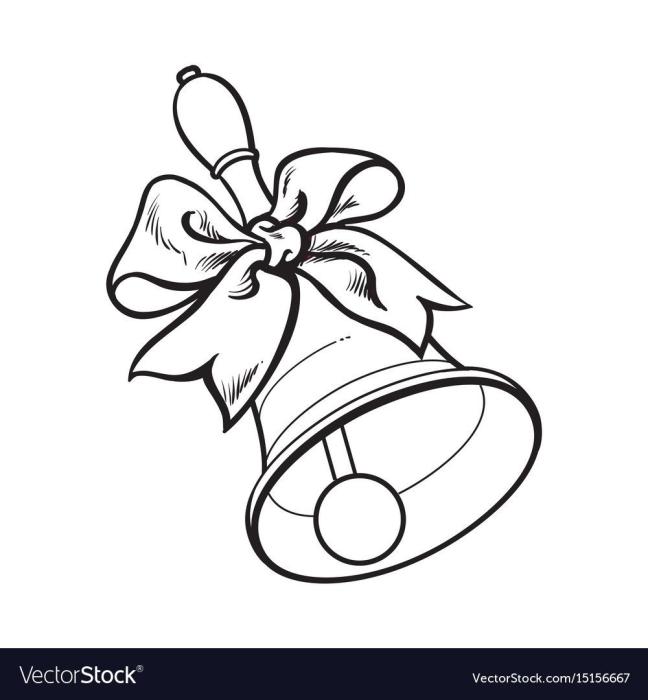 Колокольчик раскраска