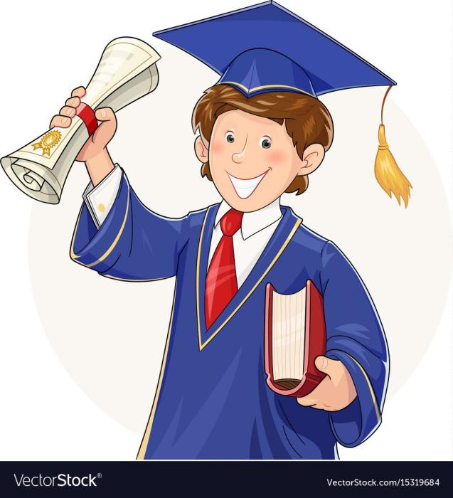Выпускники вуза иллюстрация