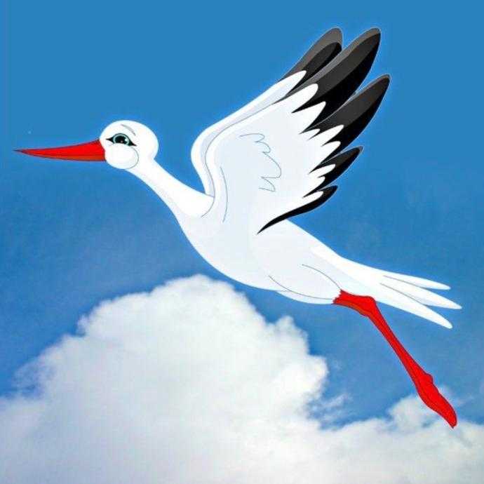 Журавль для детей