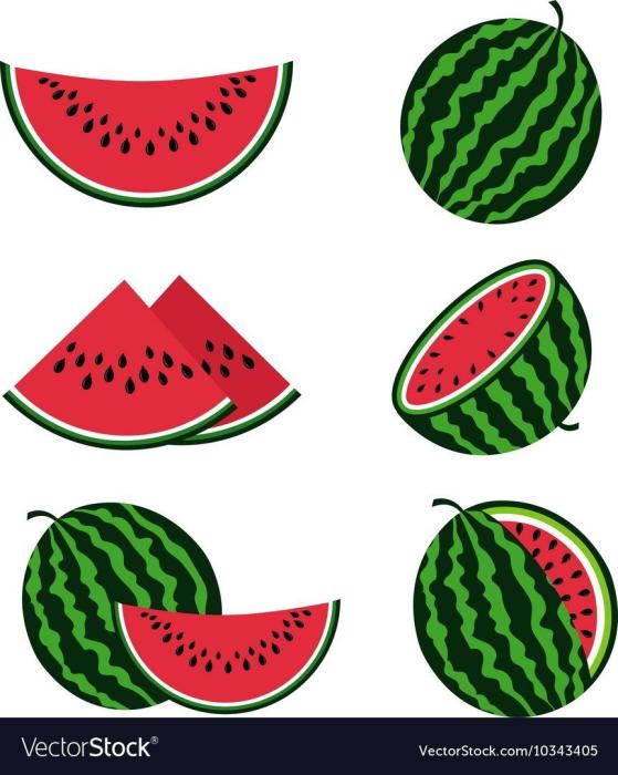 Долька арбуза рисунок для детей