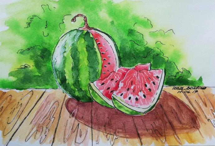 Арбуз рисунок