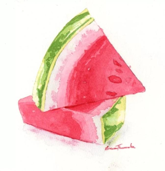 Рисунки акварелью