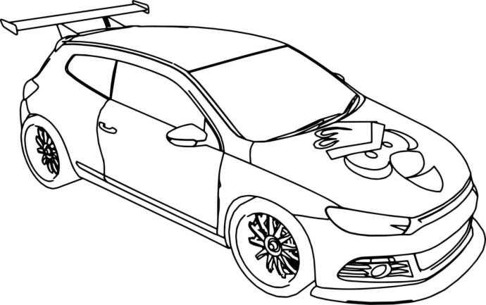 Coloring Ford Focus 1