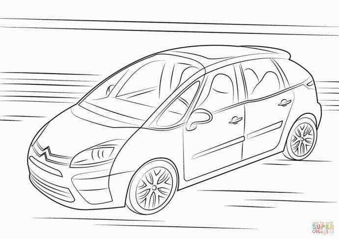 Раскраски машины Фиат