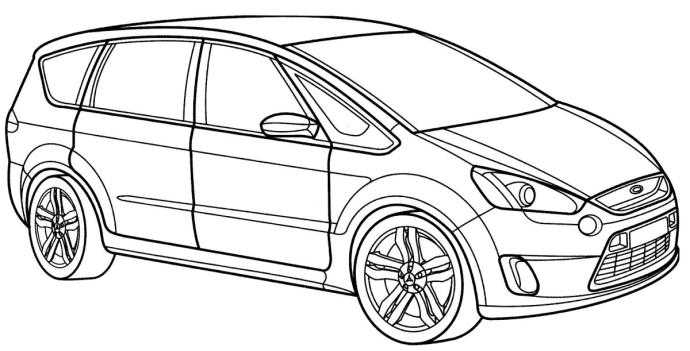 Разукрашка Форд Фиеста