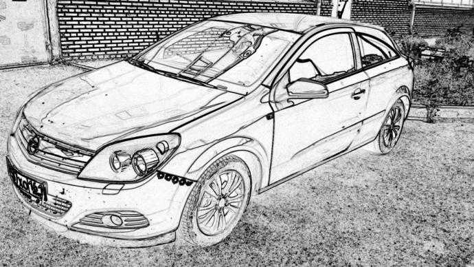 Opel Astra h карандаш