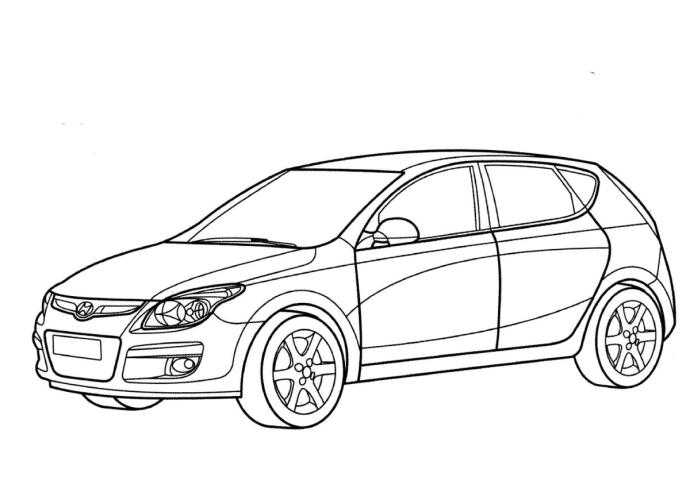 Раскраски машины Опель Зафира