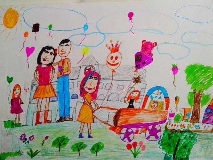 Рисунок в поддержку армии