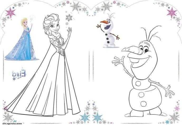 Раскраска Холодное сердце Свен и Кристоф