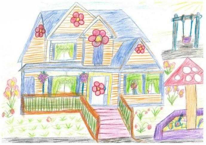 Рисование на тему дом