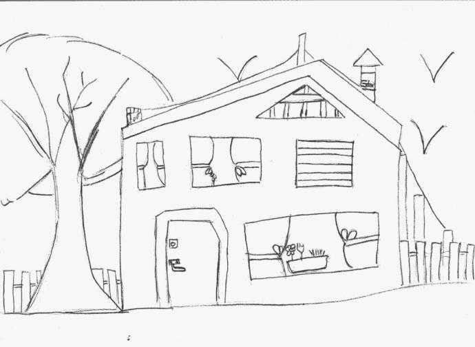 Нарисовать дом