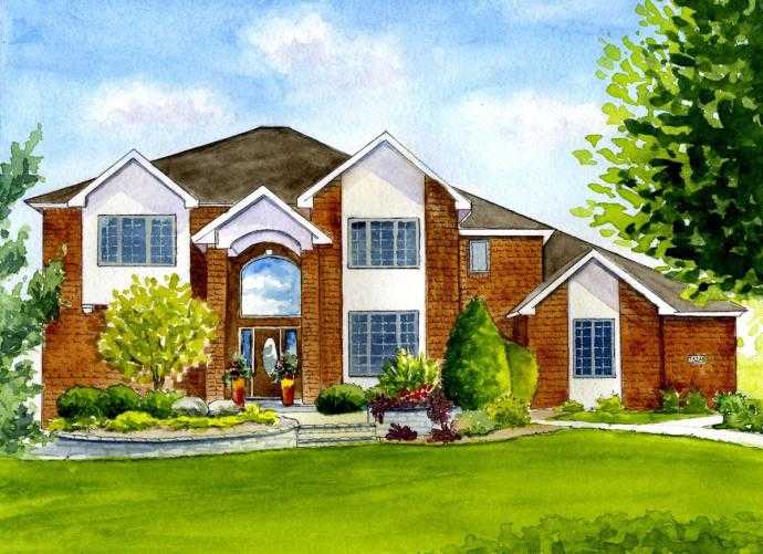 Нарисованный дом Елены