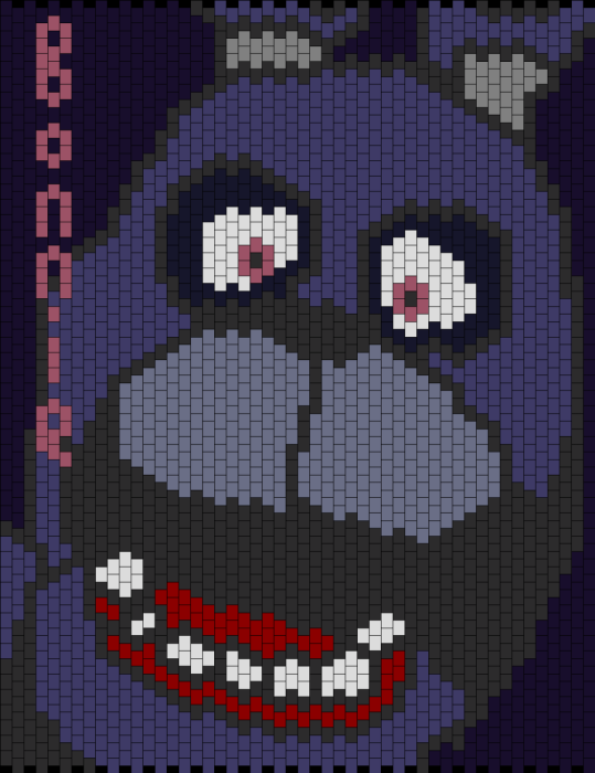 Рисунки по клеточкам ФНАФ