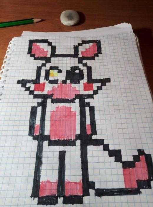 Рисование по клеточкам Мангл