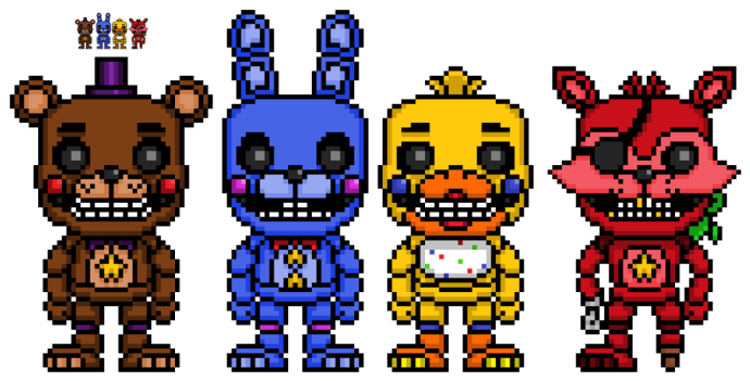 Бонни 8 бит ФНАФ