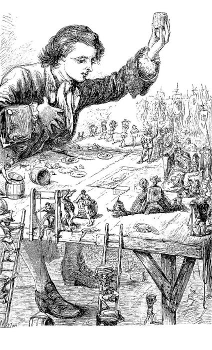 Гулливер раскраска