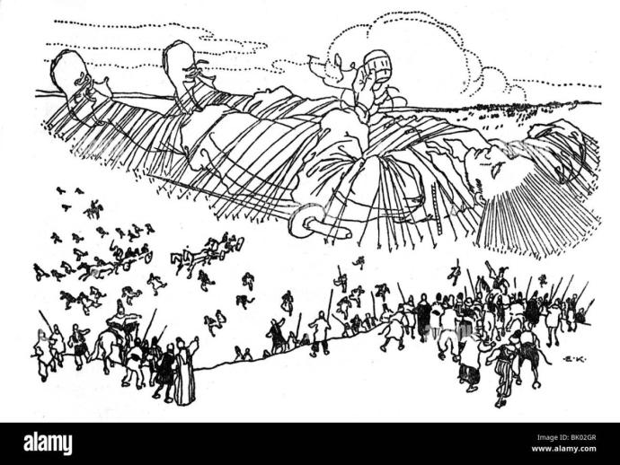 Путешествие Гулливера раскраска для детей