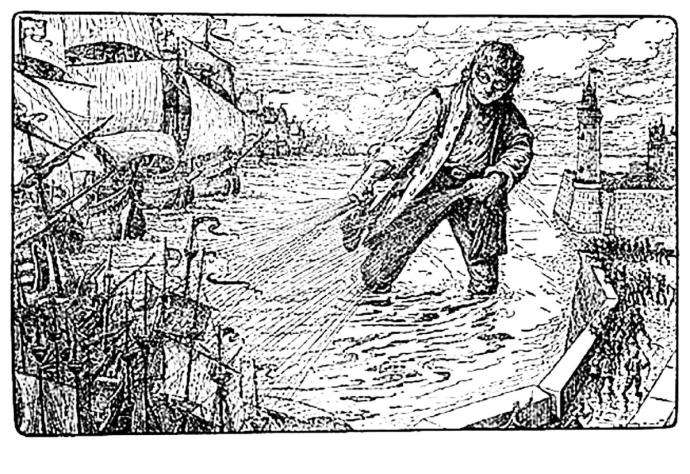 Раскраска приключения Гулливера