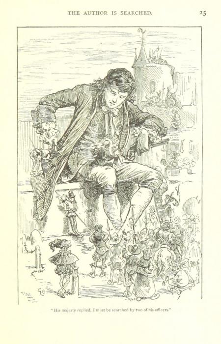 Гулливер держит человека в руке