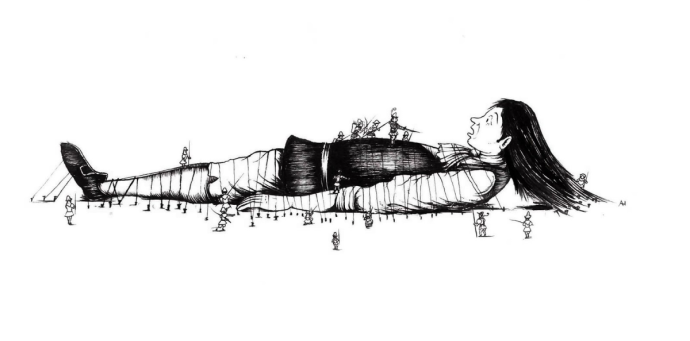 Гулливер карандашом