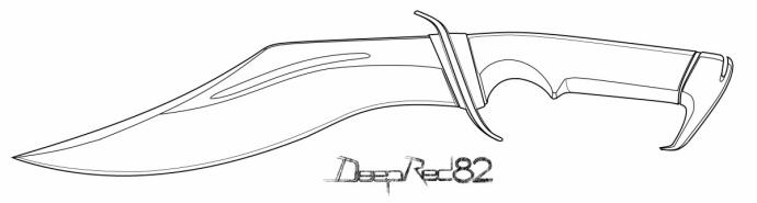 Эскизы красивых ножей