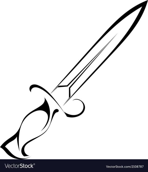 Кинжал для рисования