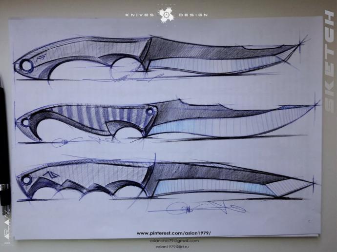 Наброски ножей