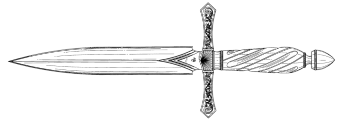 Кинжал карандашом