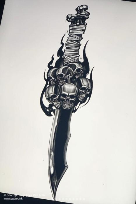 Кинжал эскиз