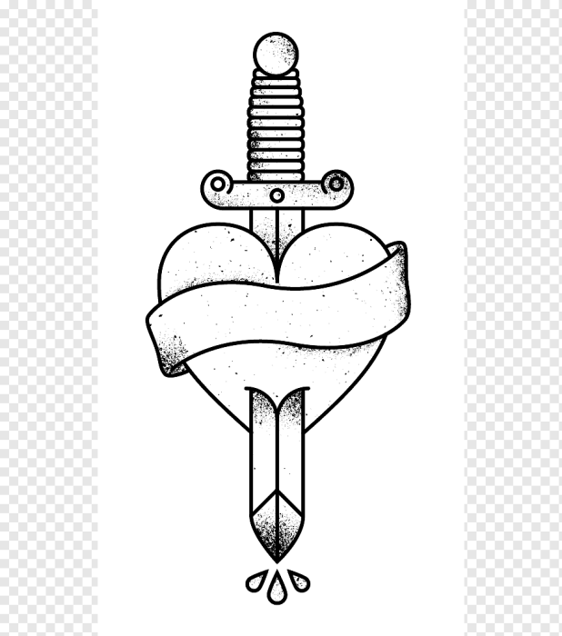 Сердце пронзенное кинжалом