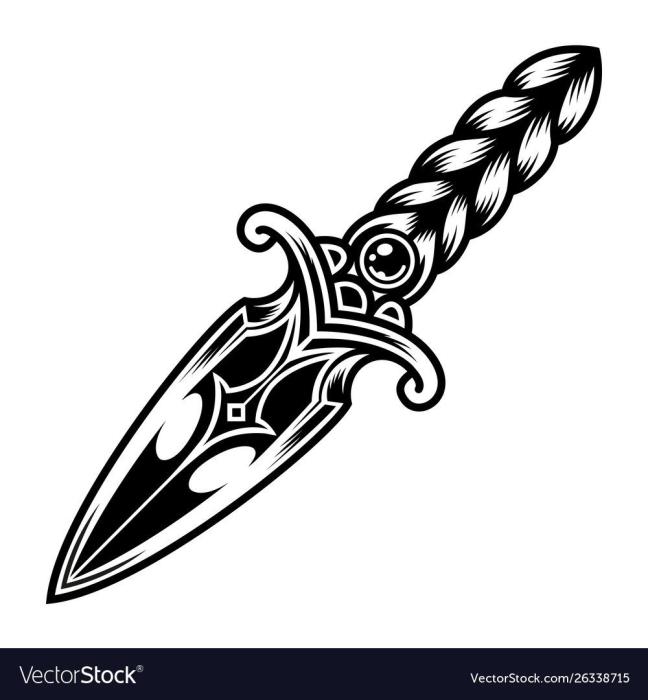 Кинжал для срисовки