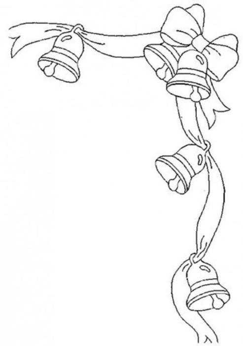 Раскраска колокольчик цветок