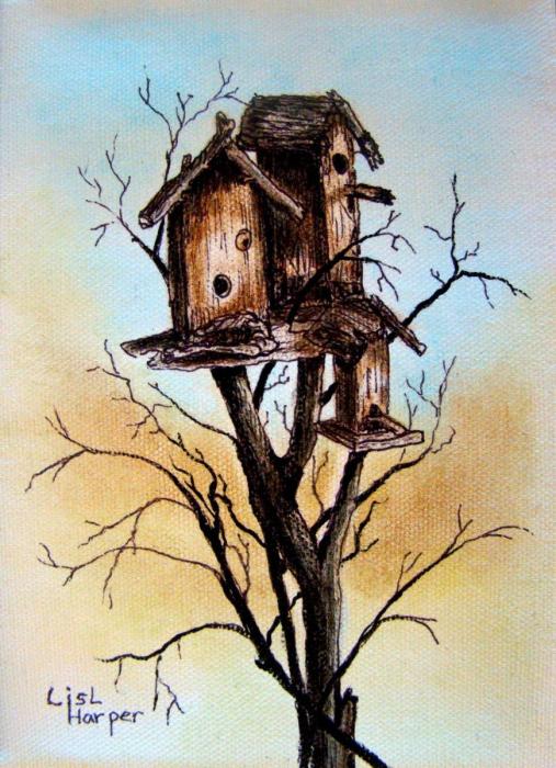 Винтажные птички для декупажа