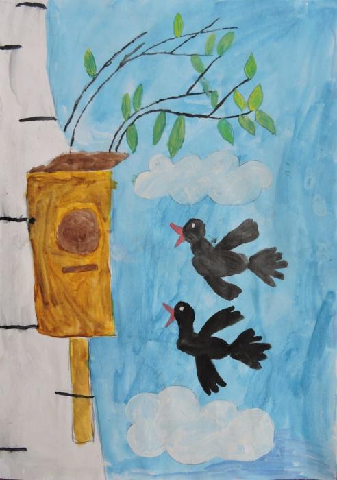 Жаворонок раскраска для детей