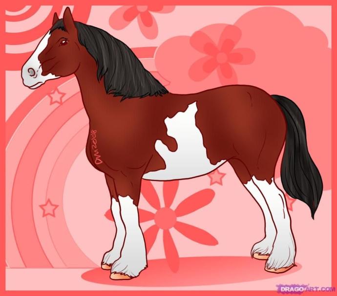 Милые лошадки мультяшные