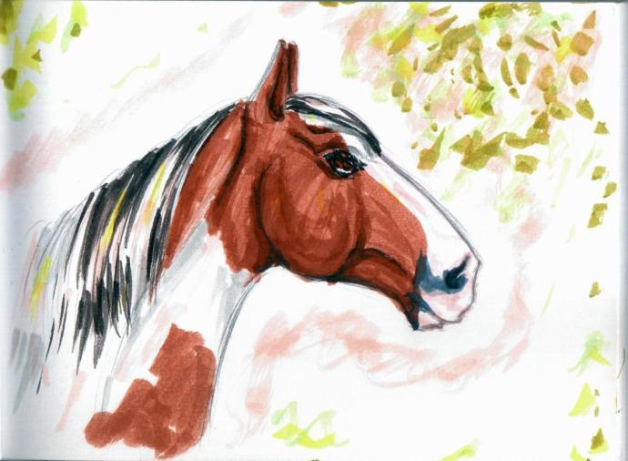 Лошадиная морда мультяшная