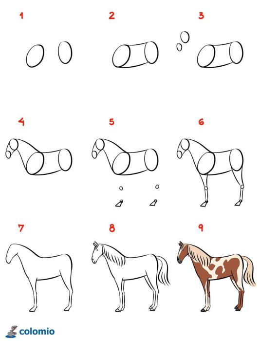 Рисование лошадь в старшей группе