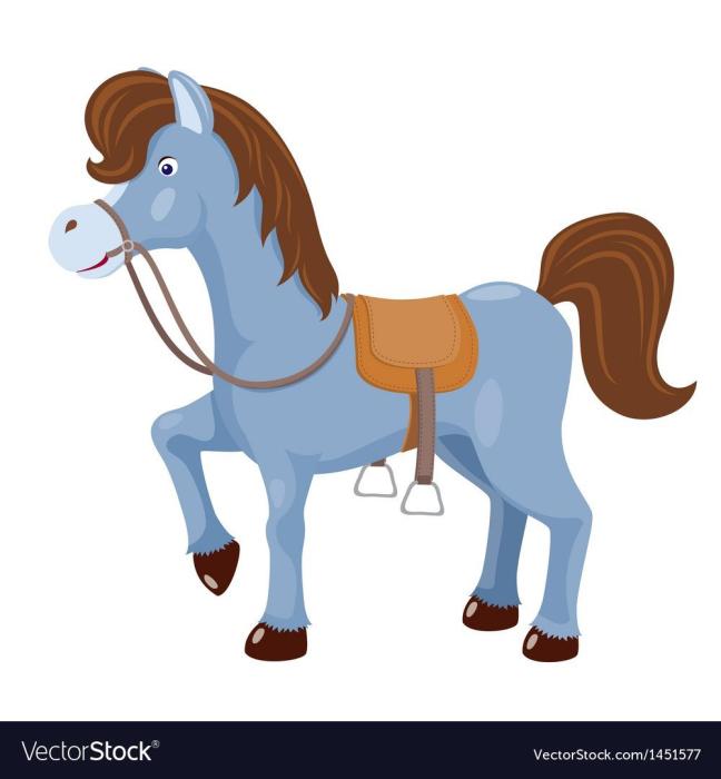 Жеребенок рисунок детский