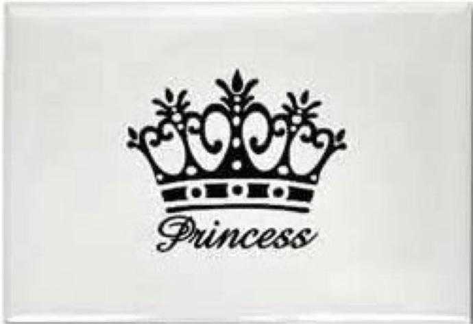 Тату корона с надписью принцесса