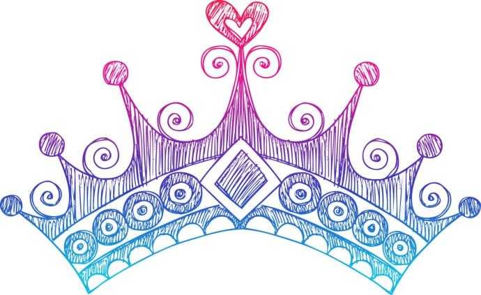 Нарисовать корону принцессы