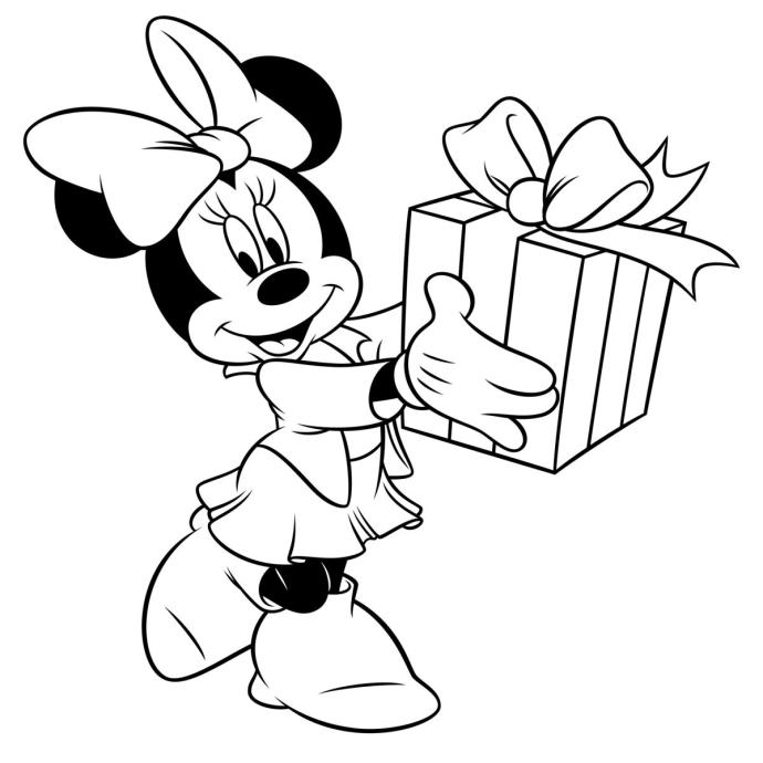Раскраска Микки Маус для девочек