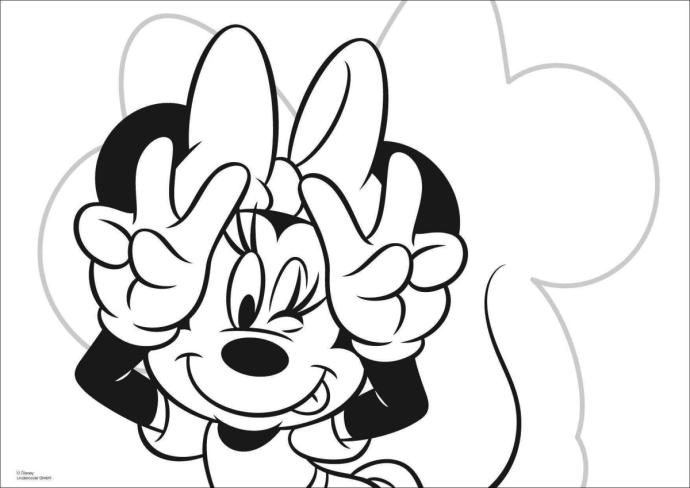 Мики Маус раскраска для детей 7 лет