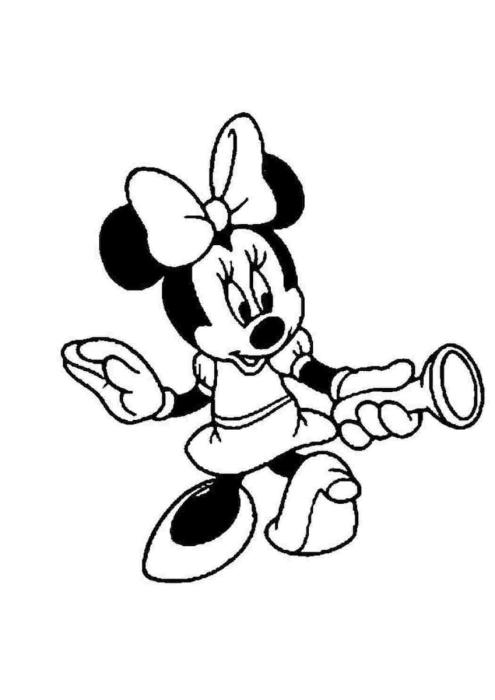 Микки Маус с днем рождения раскраска