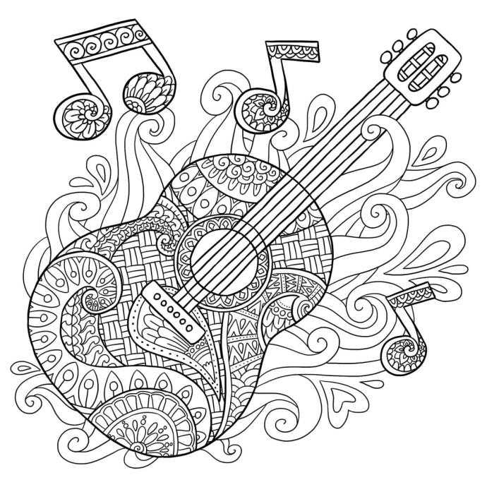 Мьюзик мэн раскраска72