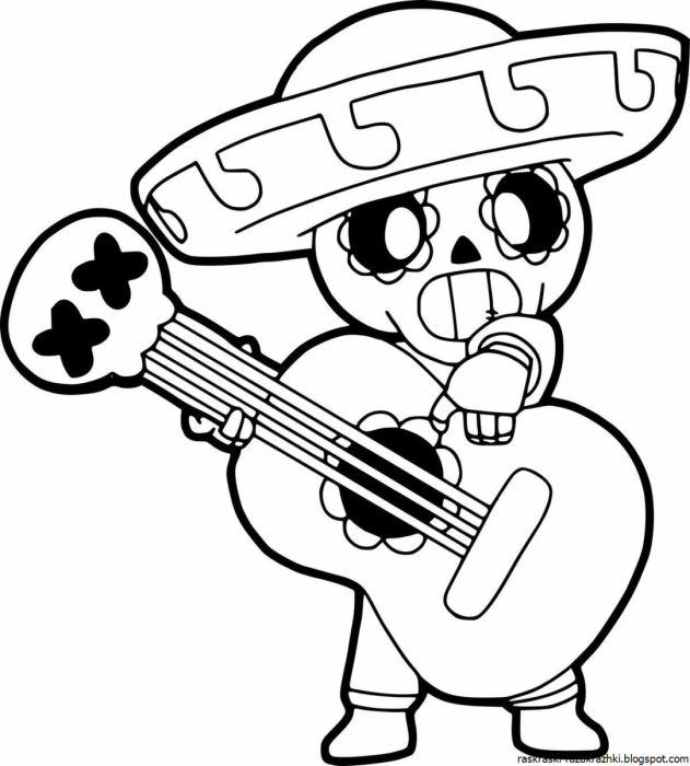 Раскраска ФНАФ 2 Мангл