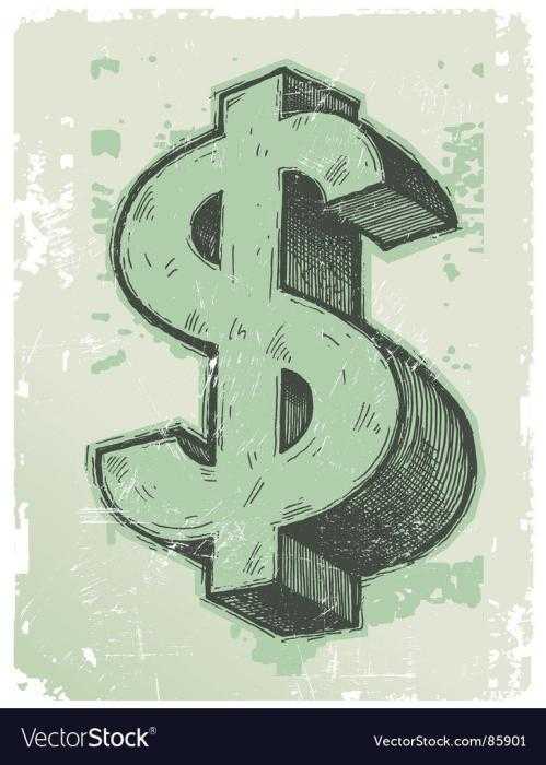 Нарисованный доллар
